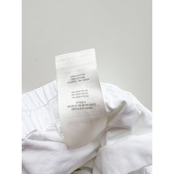 Aritzia WILFRED FREE Boardwalk White Cotton Poplin Pajama Pants, Size 2XS - Picture 9 of 15